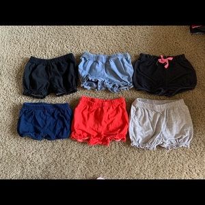 6-9 months baby shorts multiple colors